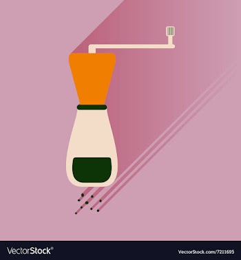 Flat icons with long shadow salt mill vector image