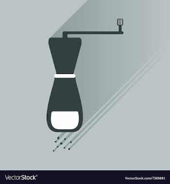 Flat icons with long shadow salt mill vector image