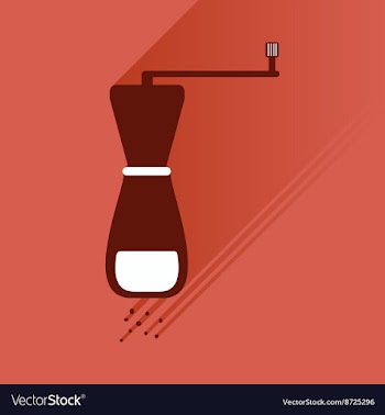Flat icons with long shadow salt mill vector image