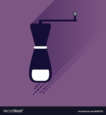 Flat icons with long shadow salt mill vector image