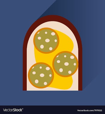 Flat icons with long shadow sausage sandwich vector image