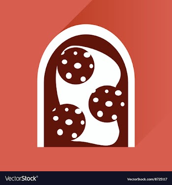 Flat icons with long shadow sausage sandwich vector image