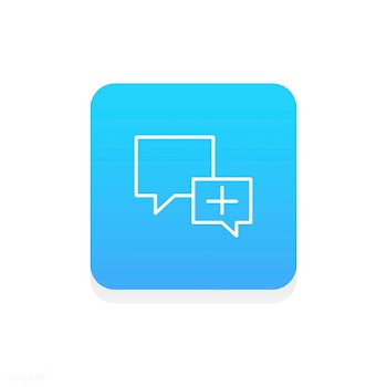 Flat illustration of chat icon | Free stock vector - 249874