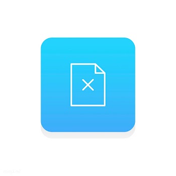 Flat illustration of delete file icon | Free stock vector - 249686