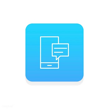 Flat illustration of mobile chat icon | Free stock vector - 249889