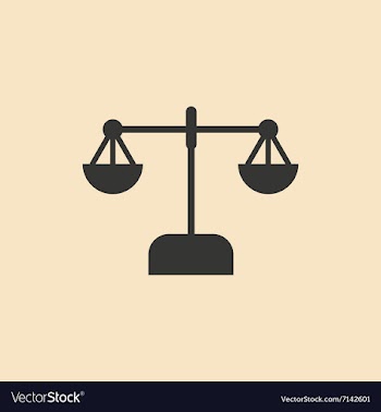 Flat in black and white balance on a white vector image