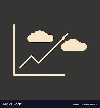 Flat in black and white business graph vector image