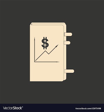 Flat in black and white business report vector image