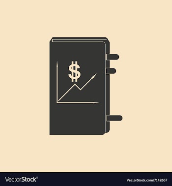 Flat in black and white business Report vector image