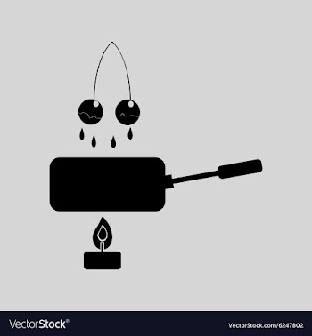 Flat in black and white Cherry Chocolate fondue vector image