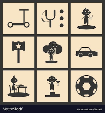 Flat in black and white concept mobile application vector image
