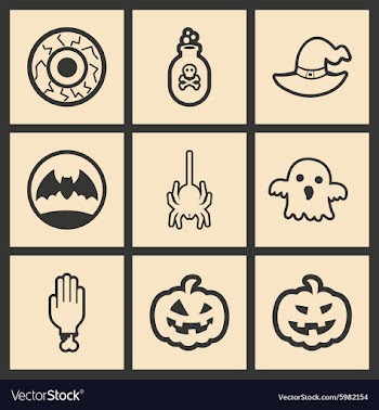 Flat in black and white concept mobile application vector image