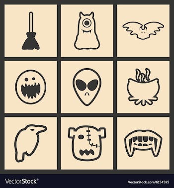 Flat in black and white concept mobile application vector image