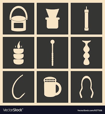 Flat in black and white concept mobile application vector image