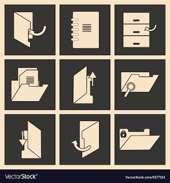 Flat in black and white concept mobile application vector image