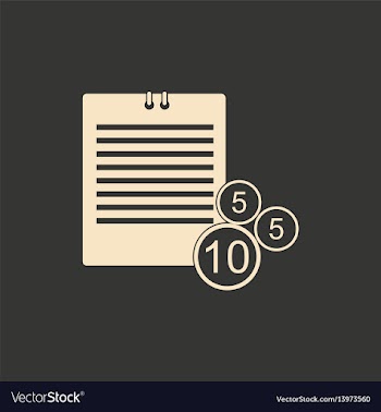 Flat in black and white contract and coins vector image