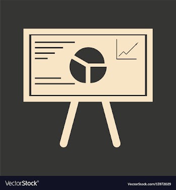 Flat in black and white graph on blackboard vector image