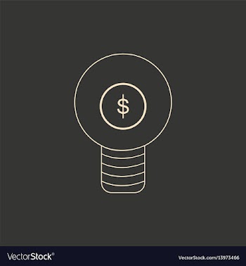 Flat in black and white light money vector image