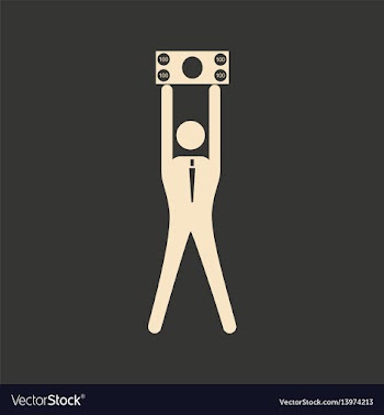 Flat in black and white man holding dollar vector image