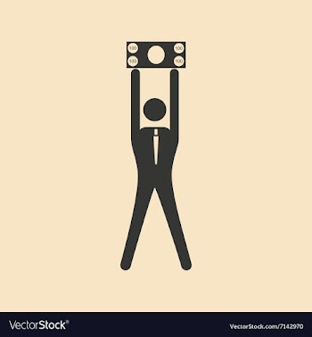 Flat in black and white man holding dollar vector image