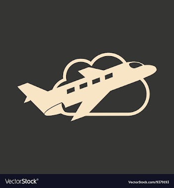 Flat in black and white mobile application air vector image