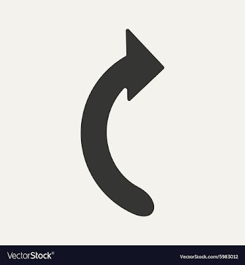 Flat in black and white mobile application arrow vector image