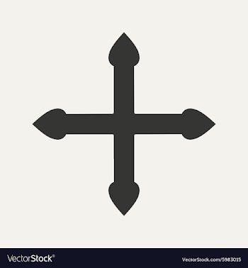 Flat in black and white mobile application arrow vector image