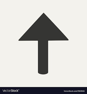 Flat in black and white mobile application arrow vector image