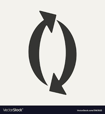 Flat in black and white mobile application arrow vector image