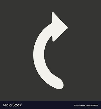 Flat in black and white mobile application arrow vector image