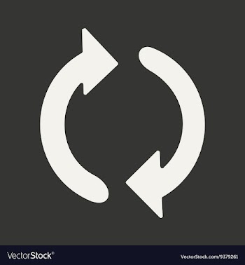 Flat in black and white mobile application arrow vector image