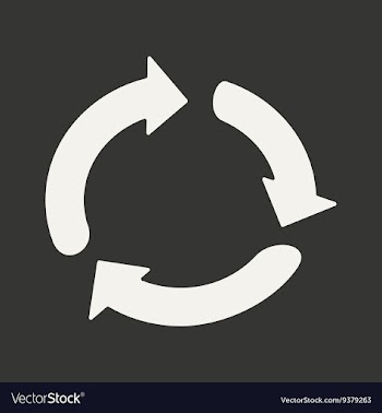 Flat in black and white mobile application arrow vector image