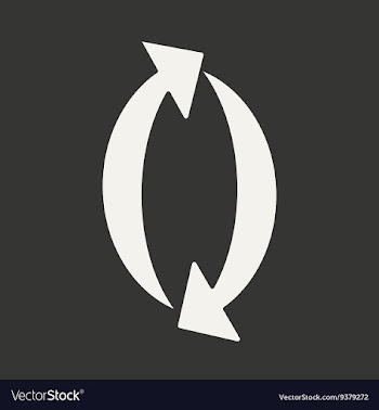 Flat in black and white mobile application arrow vector image