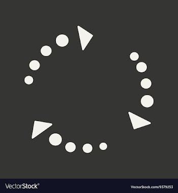 Flat in black and white mobile application arrows vector image