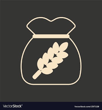 Flat in black and white mobile application bag vector image