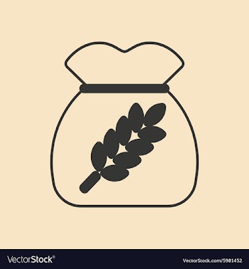 Flat in black and white mobile application bag vector image