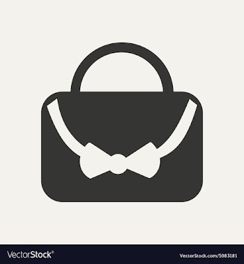 Flat in black and white mobile application bag vector image