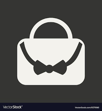 Flat in black and white mobile application bag vector image