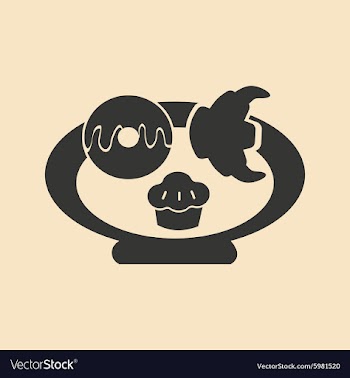Flat in black and white mobile application baking vector image