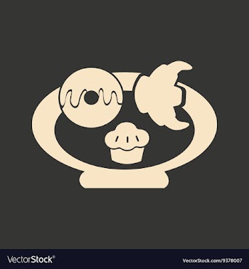Flat in black and white mobile application baking vector image