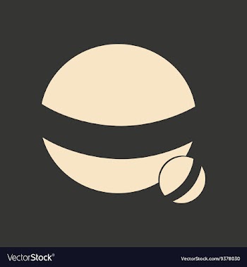 Flat in black and white mobile application ball vector image