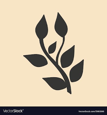Flat in black and white mobile application basil vector image