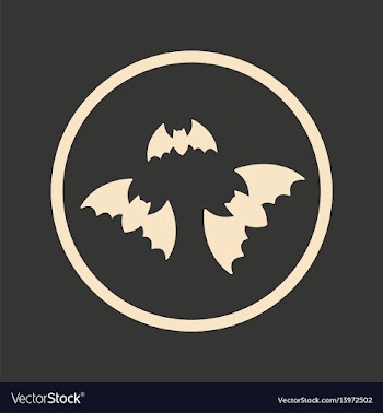 Flat in black and white mobile application bats vector image