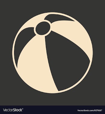 Flat in black and white mobile application beach vector image