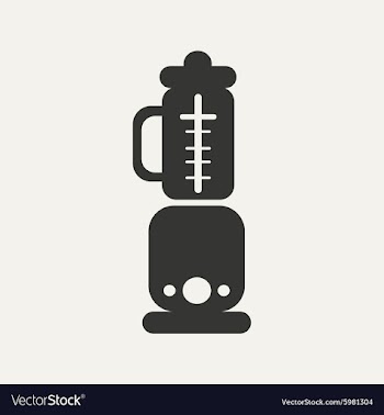 Flat in black and white mobile application blender vector image