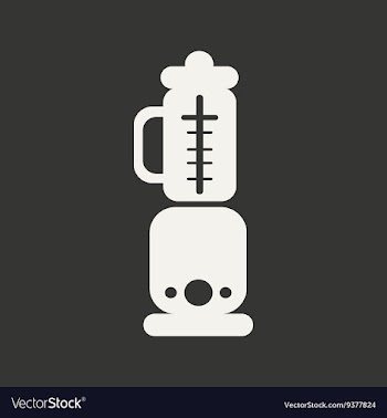 Flat in black and white mobile application blender vector image