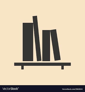 Flat in black and white mobile application book vector image