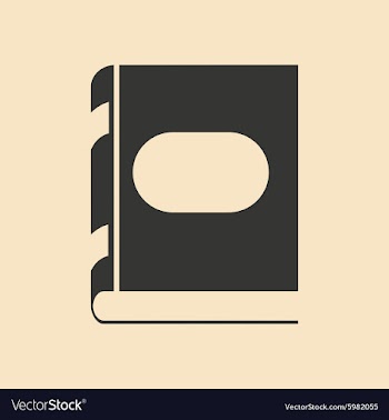 Flat in black and white mobile application book vector image