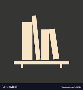 Flat in black and white mobile application book vector image