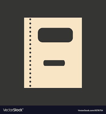 Flat in black and white mobile application book vector image
